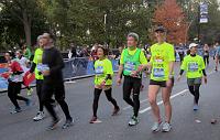  Spactating the NYC Marathon at Columbus Circle.  0.4 miles (0.64km) to the finish line.  11/01/2015