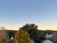  View from the hotel room window of Tygart Hotel, Elkins, WV