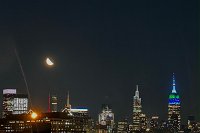  Nice half moon from the hotel room window