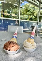  Huge cones (no other size options)  at Berkey Creamery, operated by the Penn State U