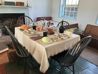  A reproduction of the dining table of officers from that time