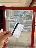  Paper ticket of PATCO train